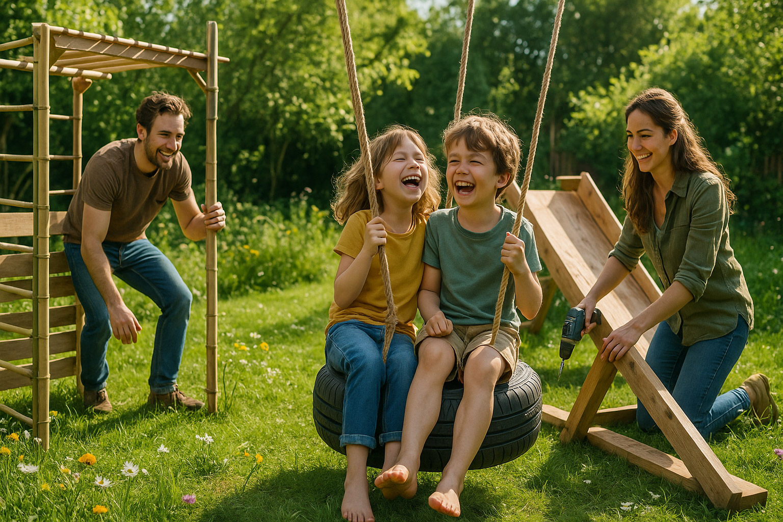 Nachhaltige Spielplätze bauen