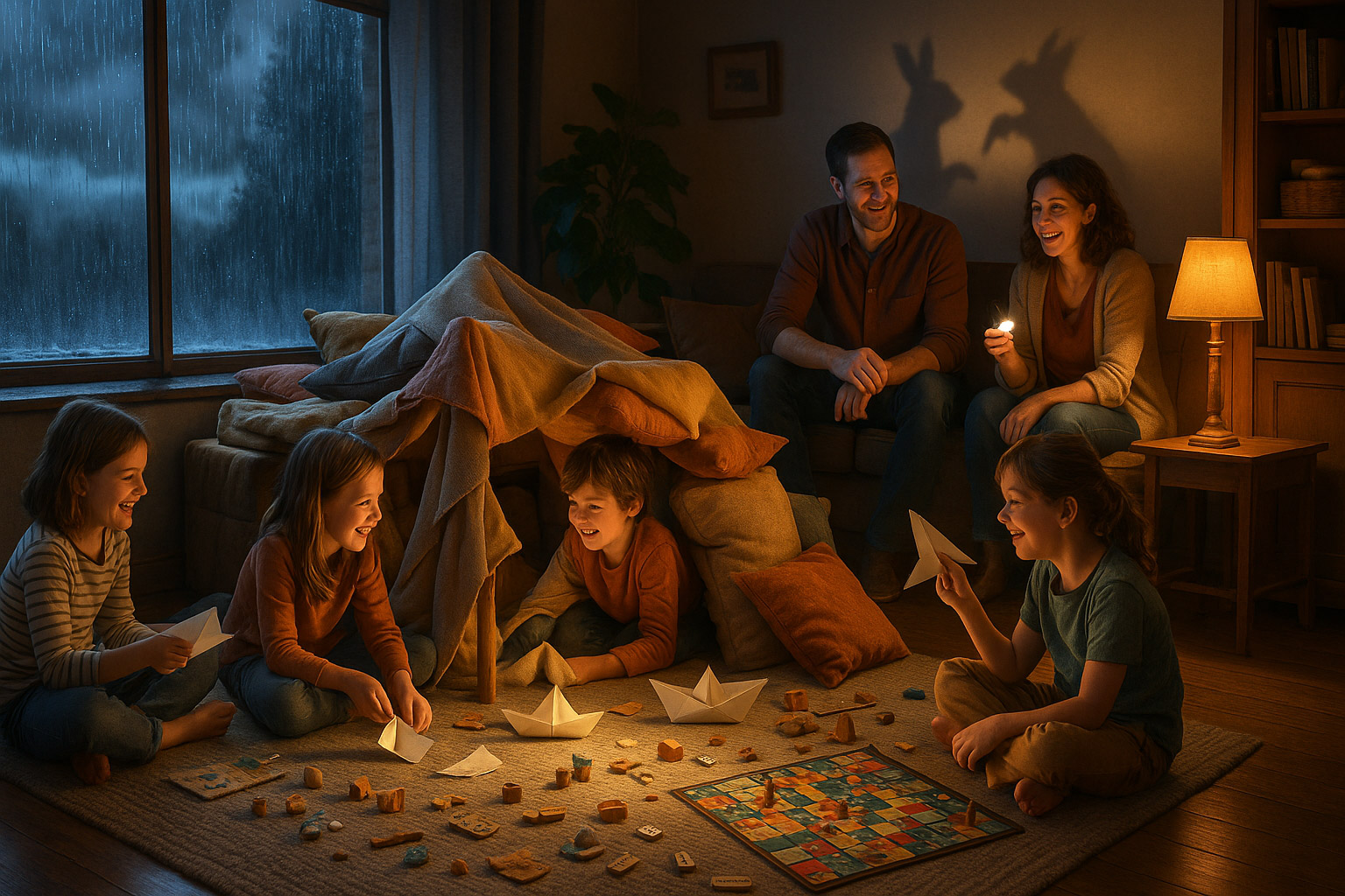 Regen-Abenteuer: Indoor-Spiele bei schlechtem Wetter