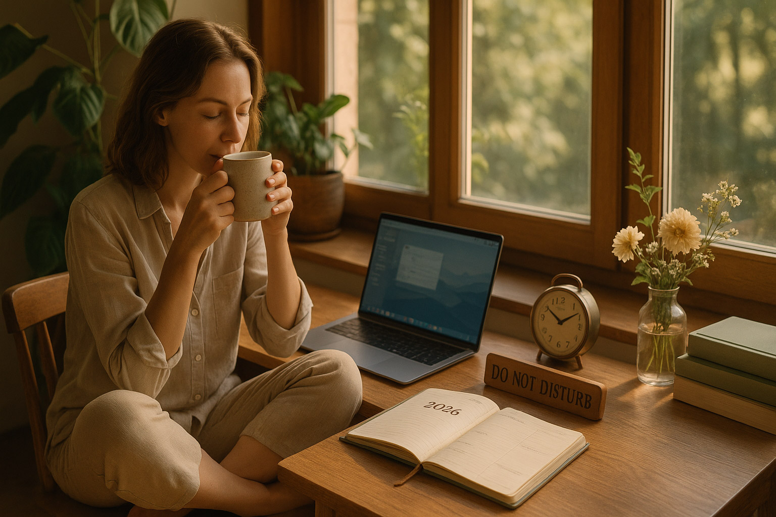 Slow Living im Home-Office: Entschleunigungstipps für 2026