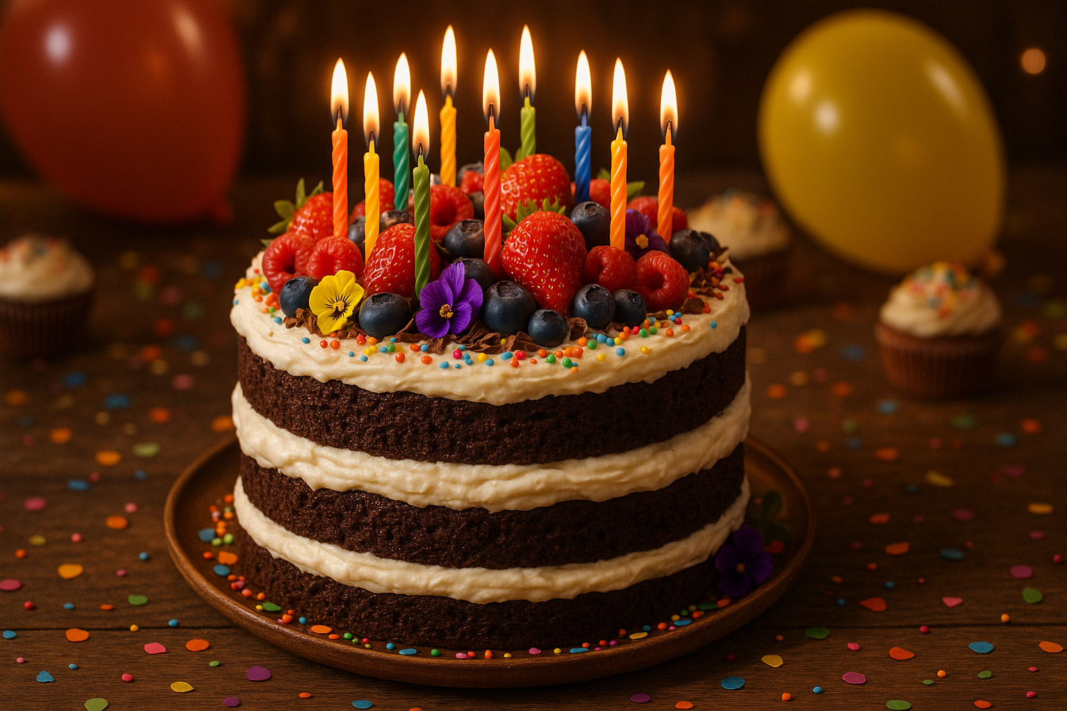 Veganer Geburtstagskuchen: Einfach backen