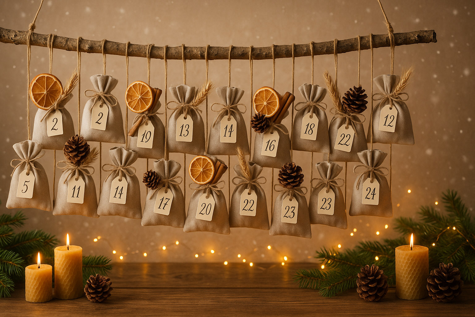 Adventskalender selbst gestalten: Zero Waste