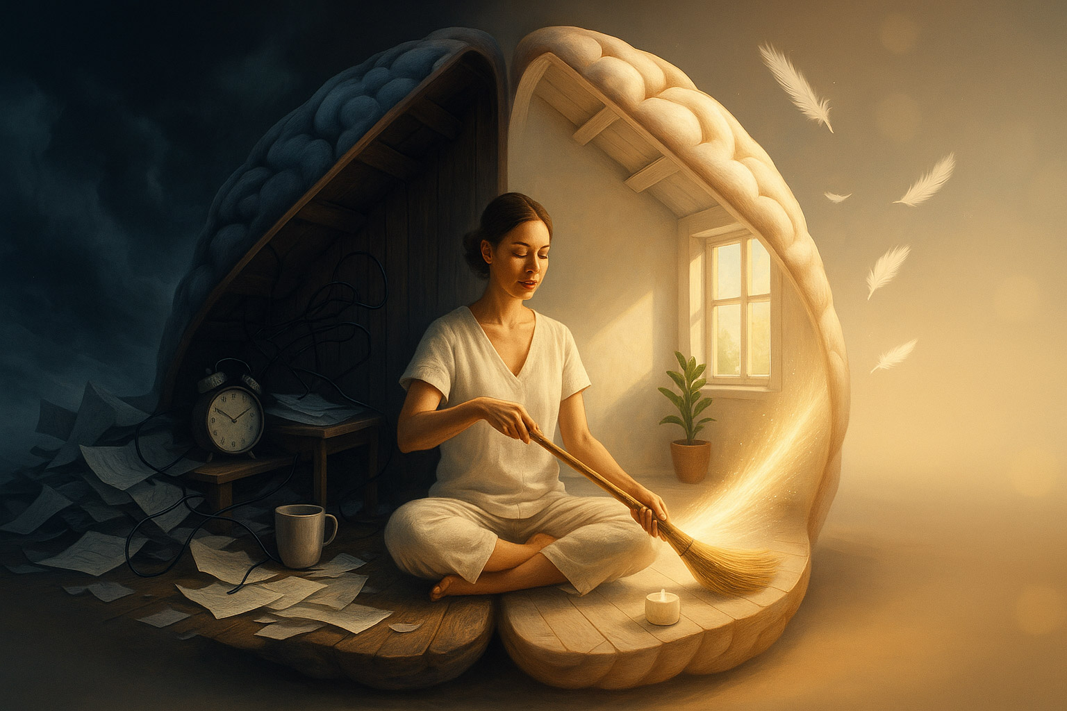 Mentale Klarheit durch Ausmisten: Der Geist als erstes Zimmer