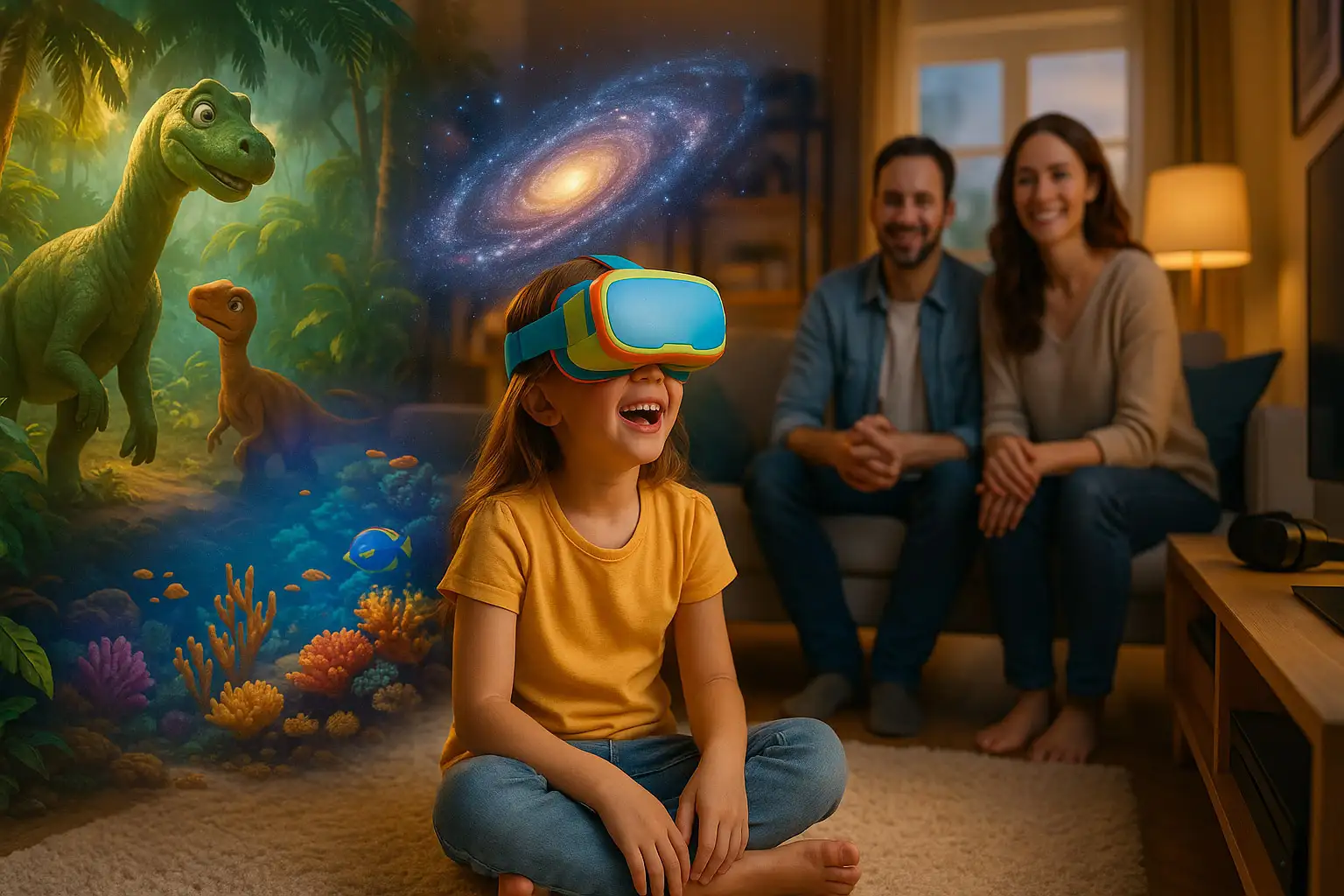 VR-Abenteuer zu Hause: Sichere Tech für Kids