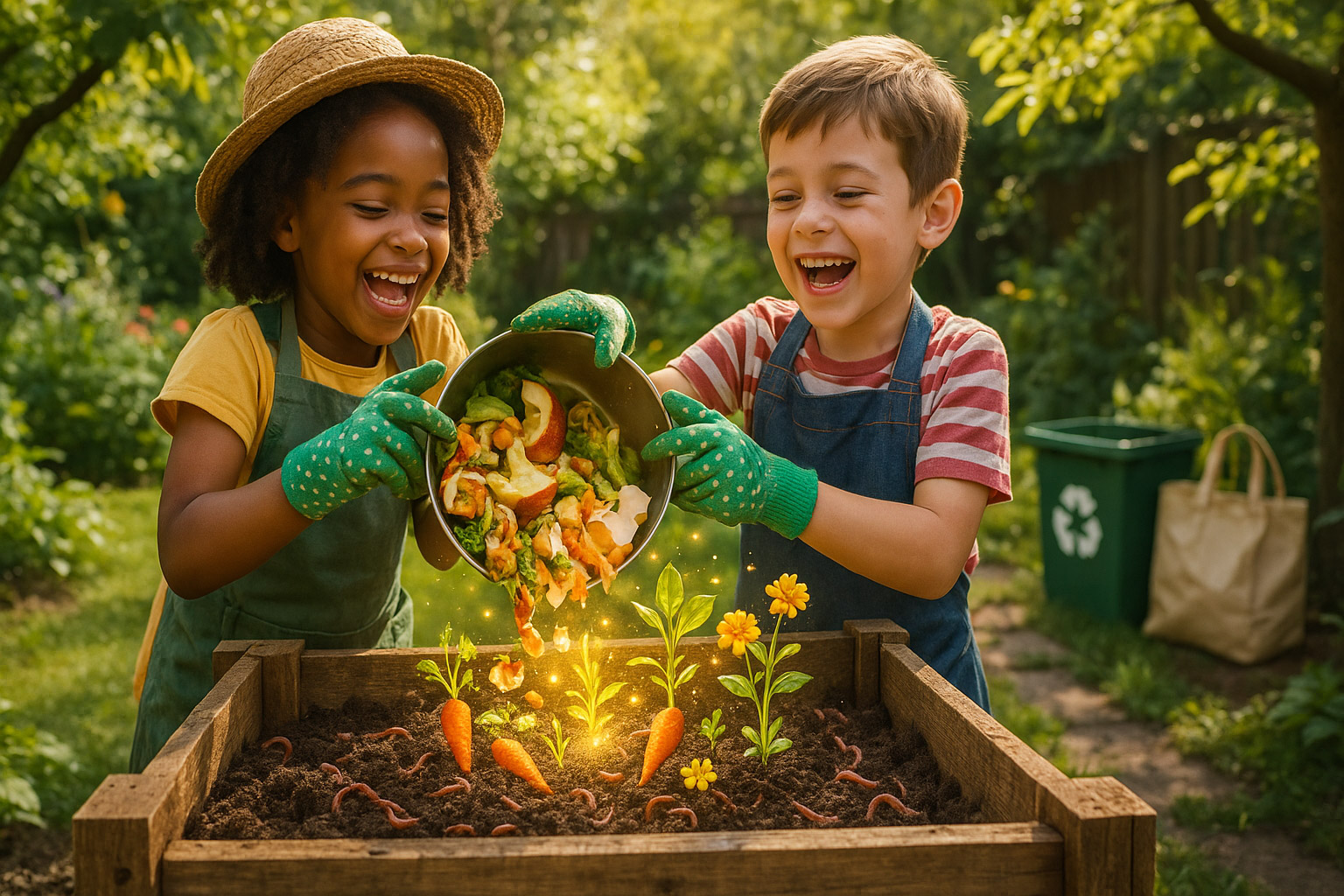 Kompostieren mit Kindern: Abfall zu Gold